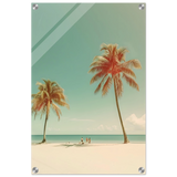 "Tropical Serenity" – A Coastal Escape | Palm Beach Wall art Print - 40x60 cm / 16x24″ - Acrylic Print - 