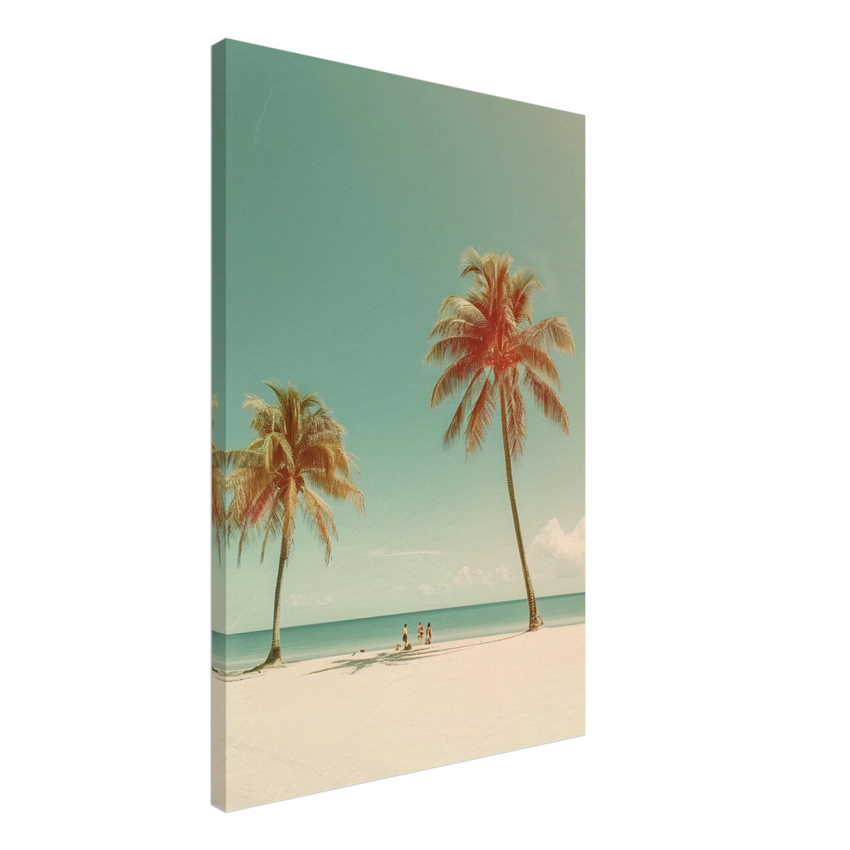 "Tropical Serenity" – A Coastal Escape | Palm Beach Wall art Print - 50x75 cm / 20x30″ - Canvas - 