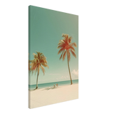 "Tropical Serenity" – A Coastal Escape | Palm Beach Wall art Print - 50x75 cm / 20x30″ - Canvas - 