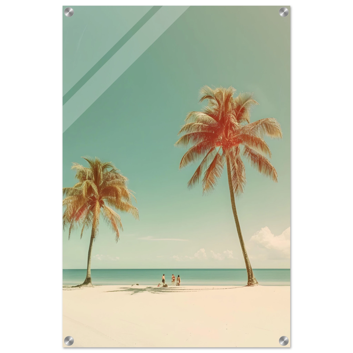 "Tropical Serenity" – A Coastal Escape | Palm Beach Wall art Print - 50x75 cm / 20x30″ - Acrylic Print - 