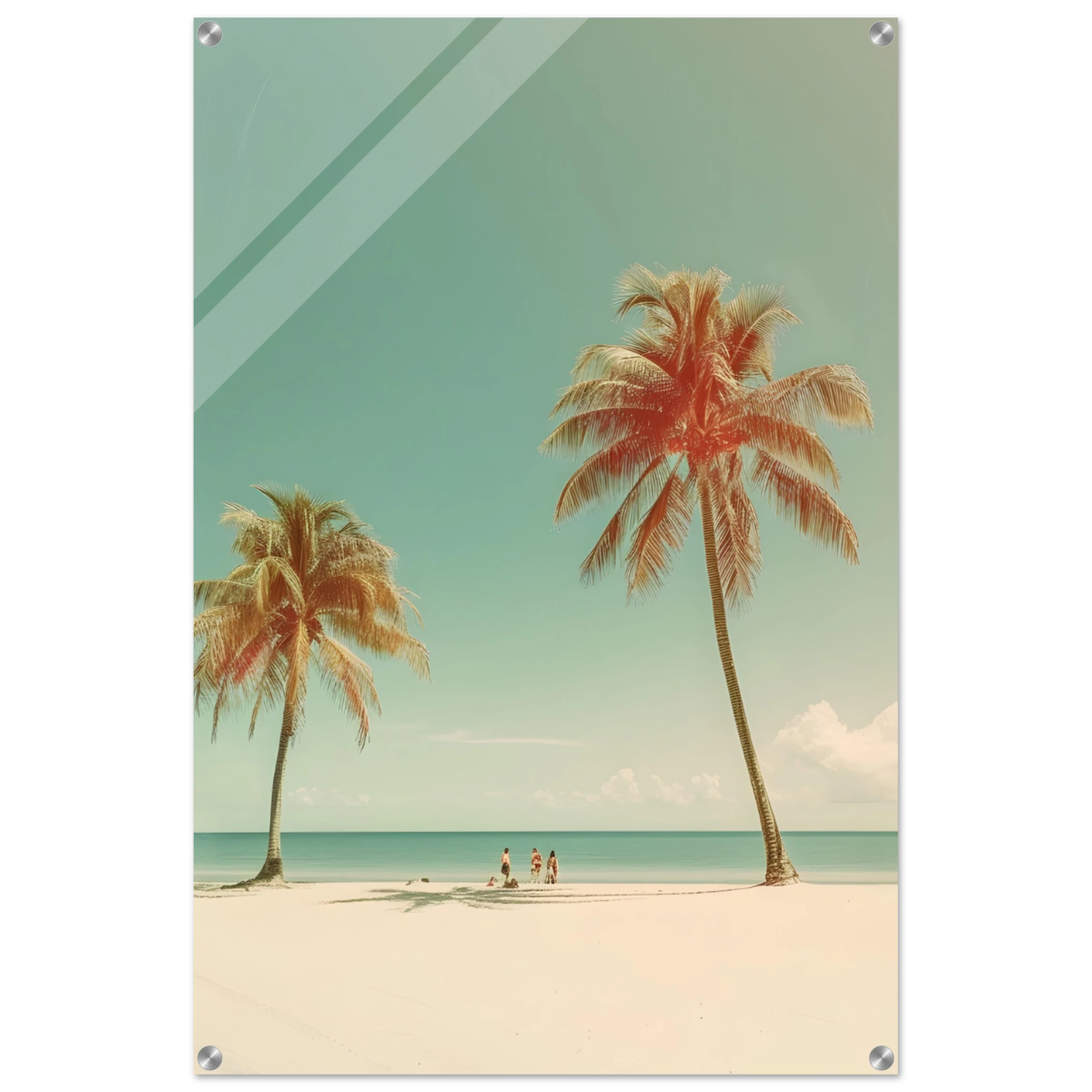 "Tropical Serenity" – A Coastal Escape | Palm Beach Wall art Print - 60x90 cm / 24x36″ - Acrylic Print - 