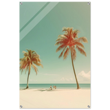 "Tropical Serenity" – A Coastal Escape | Palm Beach Wall art Print - 60x90 cm / 24x36″ - Acrylic Print - 