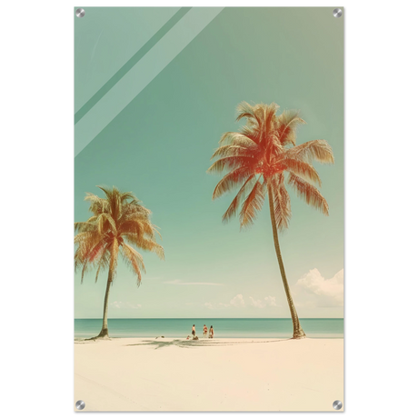 "Tropical Serenity" – A Coastal Escape | Palm Beach Wall art Print - 60x90 cm / 24x36″ - Acrylic Print - 