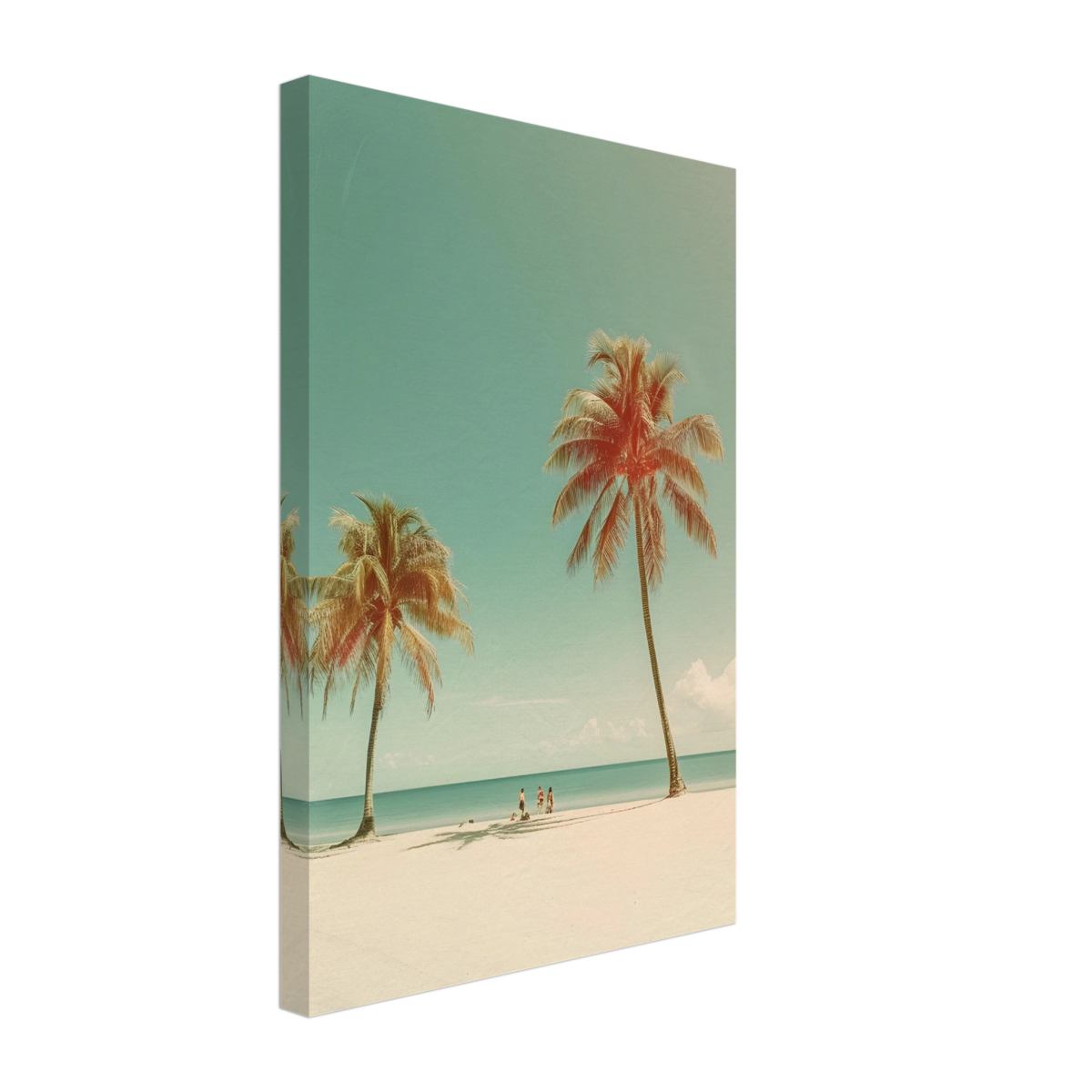 "Tropical Serenity" – A Coastal Escape | Palm Beach Wall art Print - 30x45 cm / 12x18″ - Canvas - 