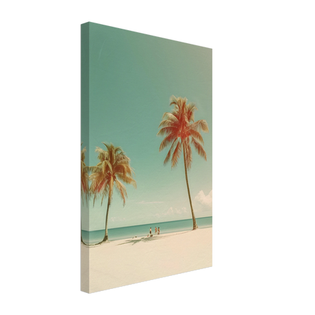 "Tropical Serenity" – A Coastal Escape | Palm Beach Wall art Print - 30x45 cm / 12x18″ - Canvas - 