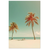 "Tropical Serenity" – A Coastal Escape | Palm Beach Wall art Print - 30x45 cm / 12x18″ - Aluminum Print - 