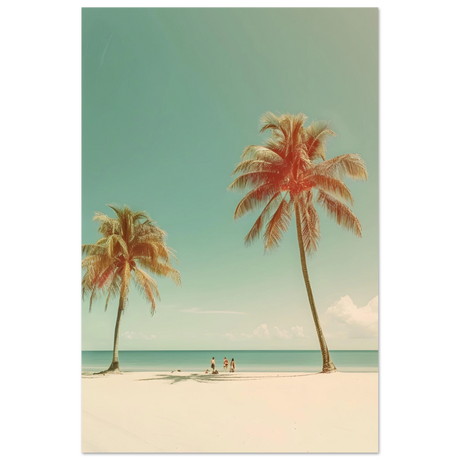 "Tropical Serenity" – A Coastal Escape | Palm Beach Wall art Print - 30x45 cm / 12x18″ - Aluminum Print - 