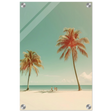 "Tropical Serenity" – A Coastal Escape | Palm Beach Wall art Print - 30x45 cm / 12x18″ - Acrylic Print - 