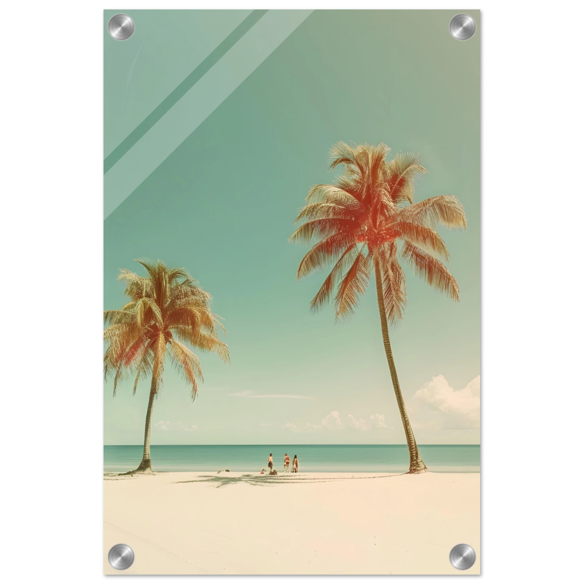 "Tropical Serenity" – A Coastal Escape | Palm Beach Wall art Print - 30x45 cm / 12x18″ - Acrylic Print - 