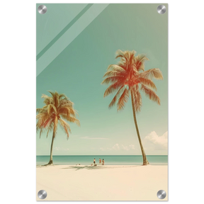 "Tropical Serenity" – A Coastal Escape | Palm Beach Wall art Print - 30x45 cm / 12x18″ - Acrylic Print - 