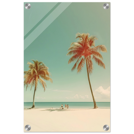 "Tropical Serenity" – A Coastal Escape | Palm Beach Wall art Print - 30x45 cm / 12x18″ - Acrylic Print - 