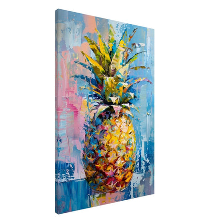 Tropical Vibes – Pineapple Burst | Abstract Expressionism - 60x90 cm / 24x36″ - Canvas - 