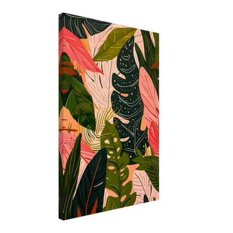 "Tropical Whispers" – A Lush Botanical Escape | Contemporary Botanical Art Wall art print - 40x60 cm / 16x24″ - Canvas - 
