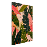 "Tropical Whispers" – A Lush Botanical Escape | Contemporary Botanical Art Wall art print - 60x90 cm / 24x36″ - Canvas - 