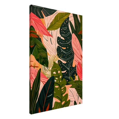 "Tropical Whispers" – A Lush Botanical Escape | Contemporary Botanical Art Wall art print - 60x90 cm / 24x36″ - Canvas - 