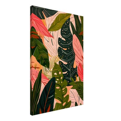 "Tropical Whispers" – A Lush Botanical Escape | Contemporary Botanical Art Wall art print - 50x75 cm / 20x30″ - Canvas - 
