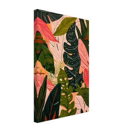 "Tropical Whispers" – A Lush Botanical Escape | Contemporary Botanical Art Wall art print - 30x45 cm / 12x18″ - Canvas - 