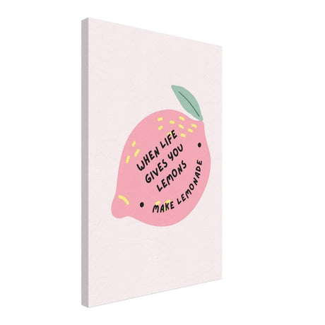 Turn Challenges into Strength: When Life Gives You Lemons | Wall art print - 40x60 cm / 16x24″ - Canvas - 