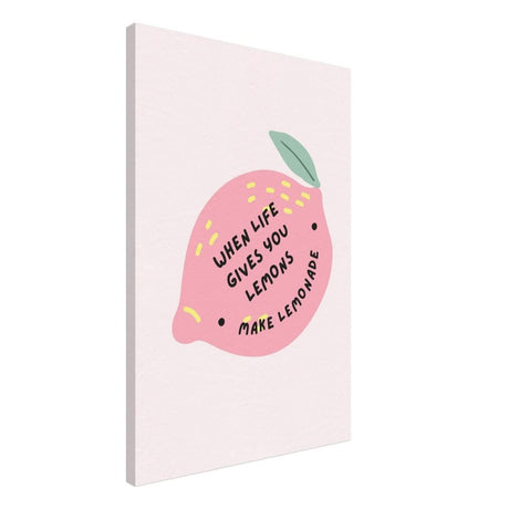 Turn Challenges into Strength: When Life Gives You Lemons | Wall art print - 50x75 cm / 20x30″ - Canvas - 