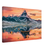 Twilight Serenity | Lanterns of Reflection | Photography and Natural Beauty Art Print - 40x60 cm / 16x24″ - Canvas - 