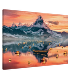 Twilight Serenity | Lanterns of Reflection | Photography and Natural Beauty Art Print - 60x90 cm / 24x36″ - Canvas - 