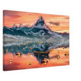 Twilight Serenity | Lanterns of Reflection | Photography and Natural Beauty Art Print - 50x75 cm / 20x30″ - Canvas - 