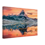 Twilight Serenity | Lanterns of Reflection | Photography and Natural Beauty Art Print - 30x45 cm / 12x18″ - Canvas - 