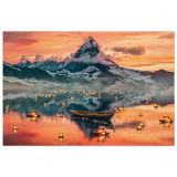 Twilight Serenity | Lanterns of Reflection | Photography and Natural Beauty Art Print - 50x75 cm / 20x30″ - Wood Prints - 