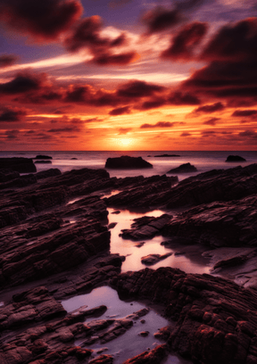 Twilight Shores | 3 Design Options - 30x45 cm / 12x18″ - Design Option 1 - Acrylic Print