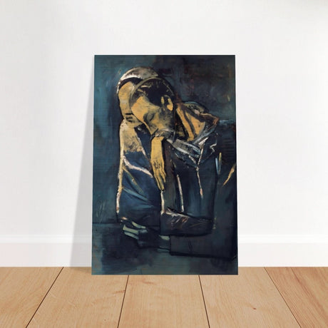 Two figures by Pablo Picasso 1904 - Brushed Aluminum Print - 40x60 cm / 16x24″ - 