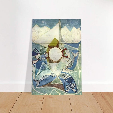 Ulysses and sirens by Pablo Picasso 1946 - Brushed Aluminum Print - 30x45 cm / 12x18″ - 