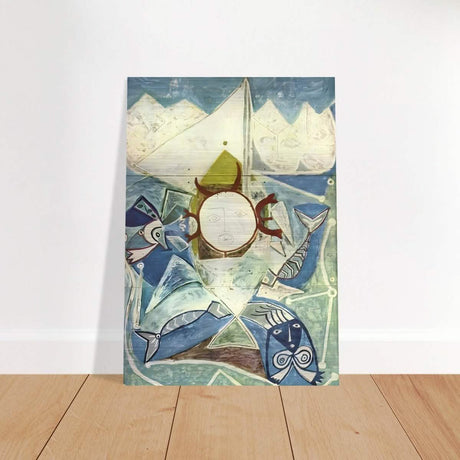 Ulysses and sirens by Pablo Picasso 1946 - Brushed Aluminum Print - 70x100 cm / 28x40″ - 