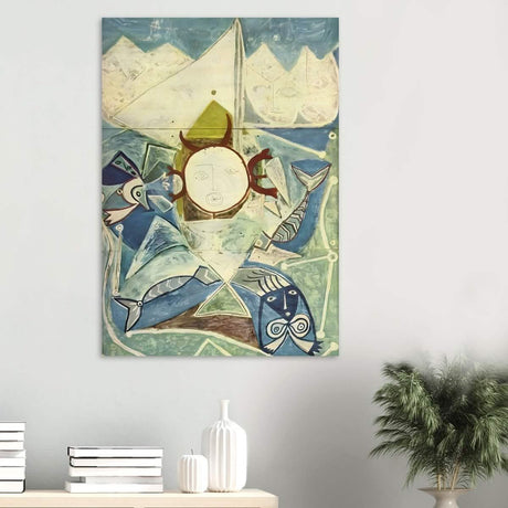 Ulysses and sirens by Pablo Picasso 1946 - Wood Prints - 70x100 cm / 28x40″ - 20 mm