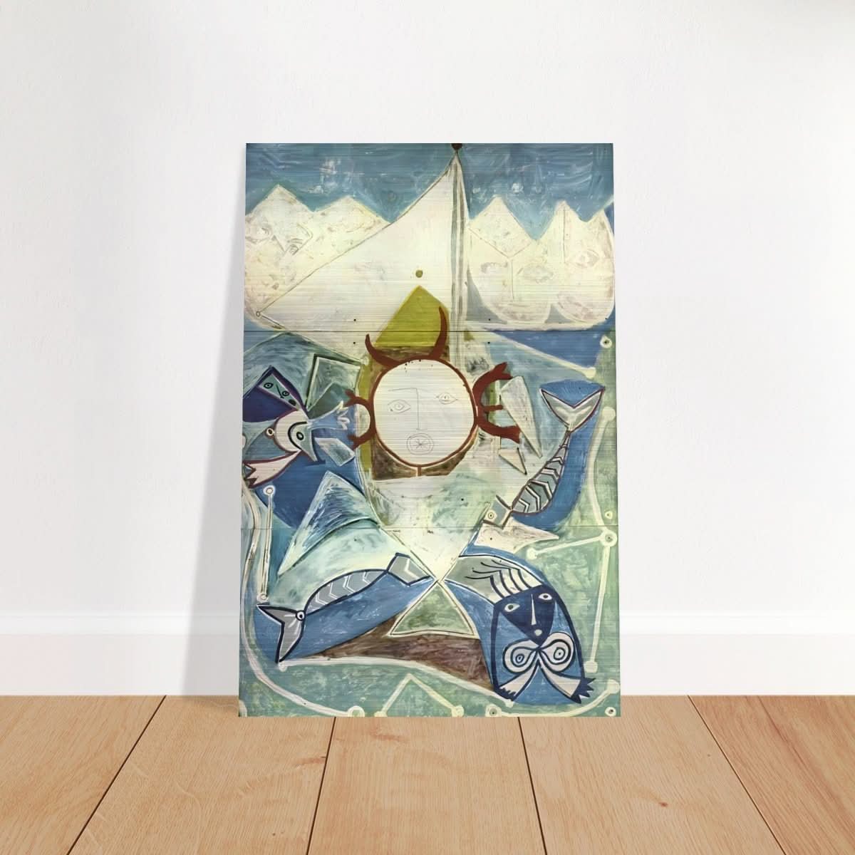 Ulysses and sirens by Pablo Picasso 1946 - Brushed Aluminum Print - 50x75 cm / 20x30″ - 