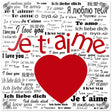 Universal Affection - I Love You in Every Language | Square | Digital Pop Art - Acrylic Print - 30x30 cm / 12x12″ - 