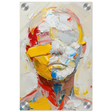 "Unspoken Layers" – Abstract Expressionist Portrait | Wall Art Print - Acrylic Print - 20x30 cm / 8x12″ - 
