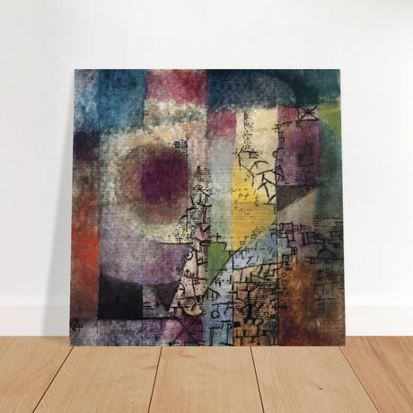 Untitled Abstract Art by Paul Klee - Brushed Aluminum Print - 60x60 cm / 24x24″ - 