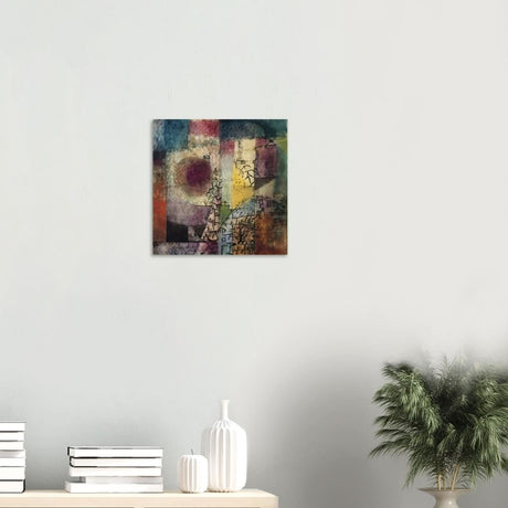 Untitled Abstract Art by Paul Klee - Wood Prints - 40x40 cm / 16x16″ - 10 mm