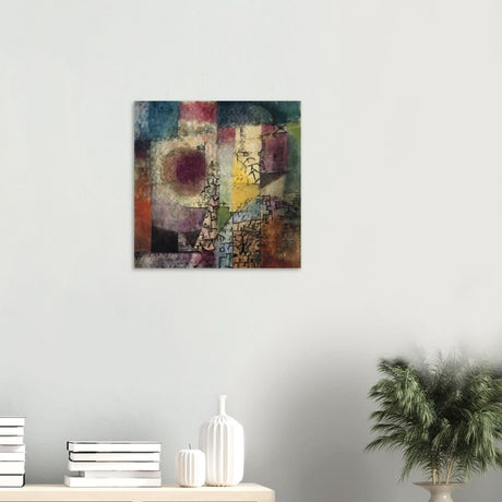 Untitled Abstract Art by Paul Klee - Wood Prints - 50x50 cm / 20x20″ - 20 mm