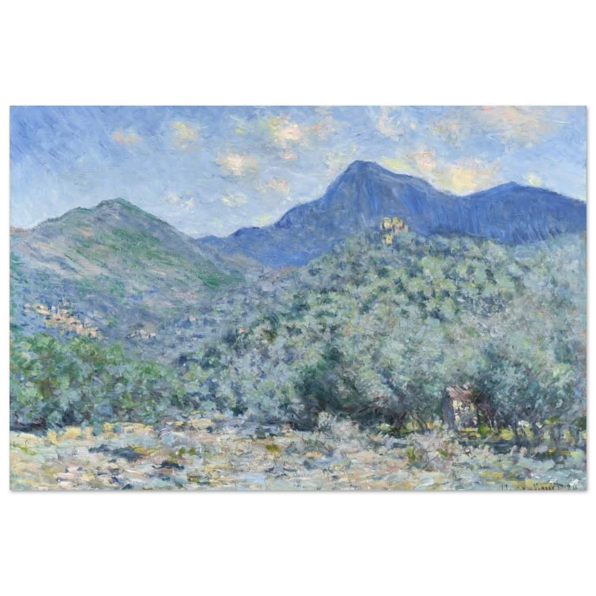 Valle Buona, Near Bordighera (1884) by Claude Monet | wall art print - 60x90 cm / 24x36″ - Aluminum Print - 