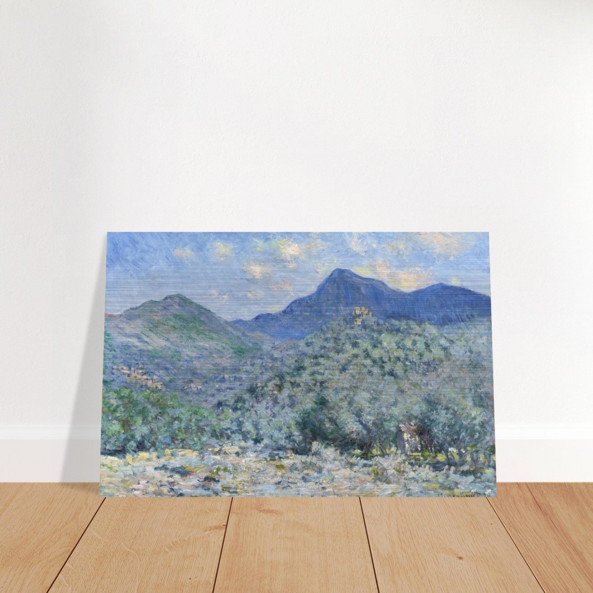 Valle Buona, Near Bordighera (1884) by Claude Monet | wall art print - 40x60 cm / 16x24″ - Brushed Aluminum Print - 