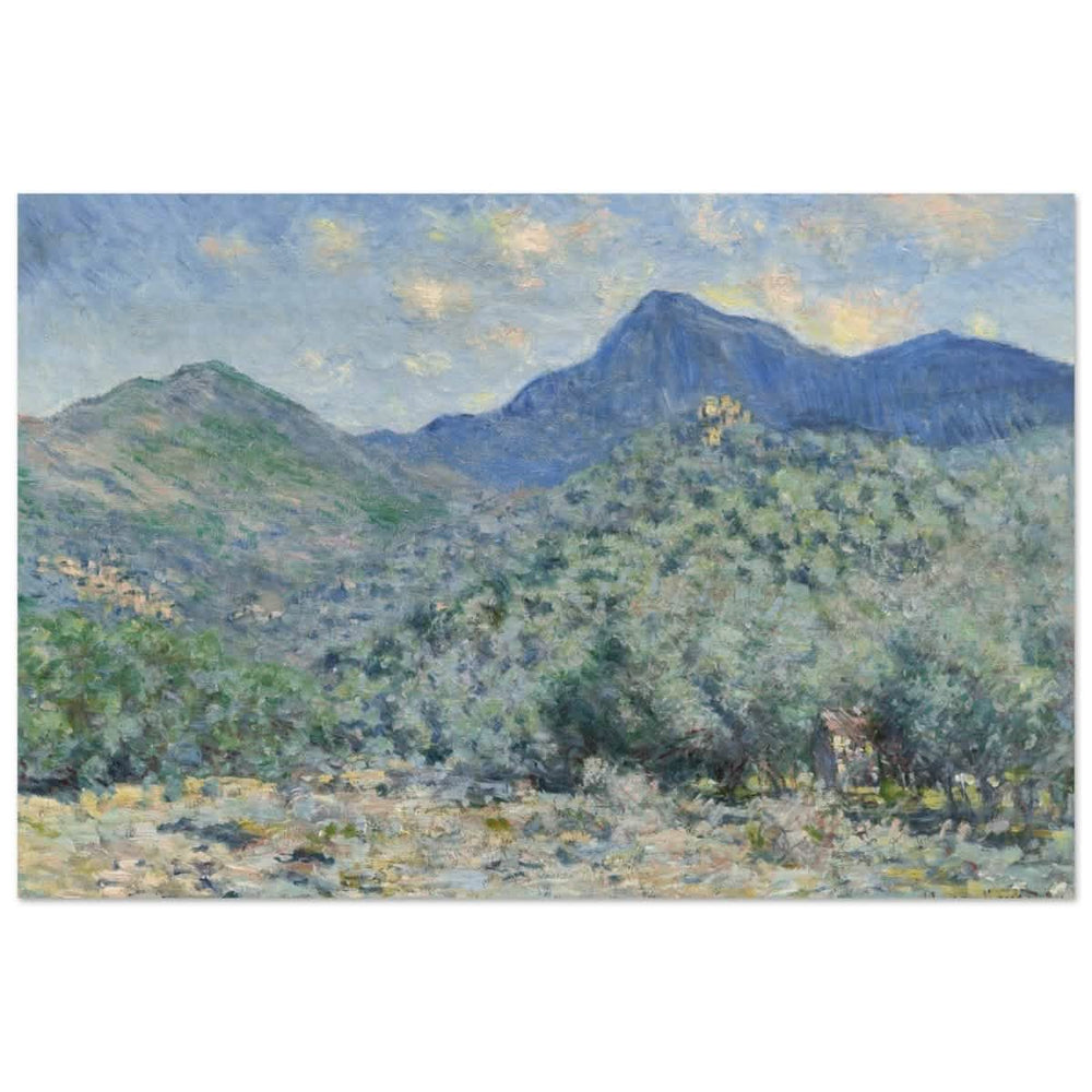 Valle Buona, Near Bordighera (1884) by Claude Monet | wall art print - 30x45 cm / 12x18″ - Wood Prints - 