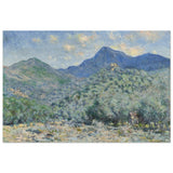 Valle Buona, Near Bordighera (1884) by Claude Monet | wall art print - 40x60 cm / 16x24″ - Wood Prints - 