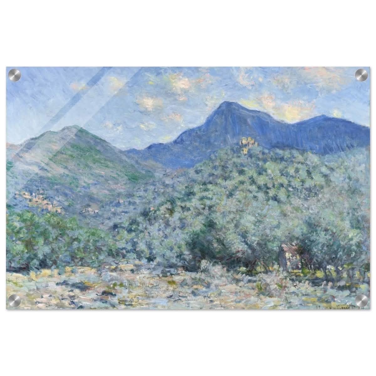 Valle Buona, Near Bordighera (1884) by Claude Monet | wall art print - 40x60 cm / 16x24″ - Acrylic Print - 