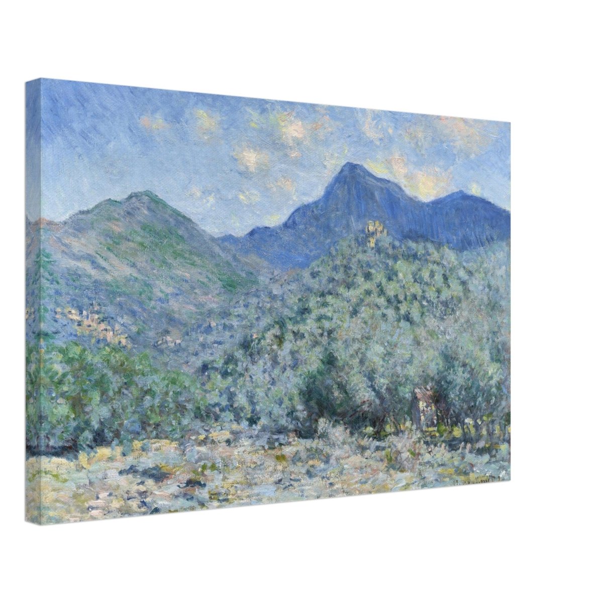 Valle Buona, Near Bordighera (1884) by Claude Monet | wall art print - 40x60 cm / 16x24″ - Canvas - 