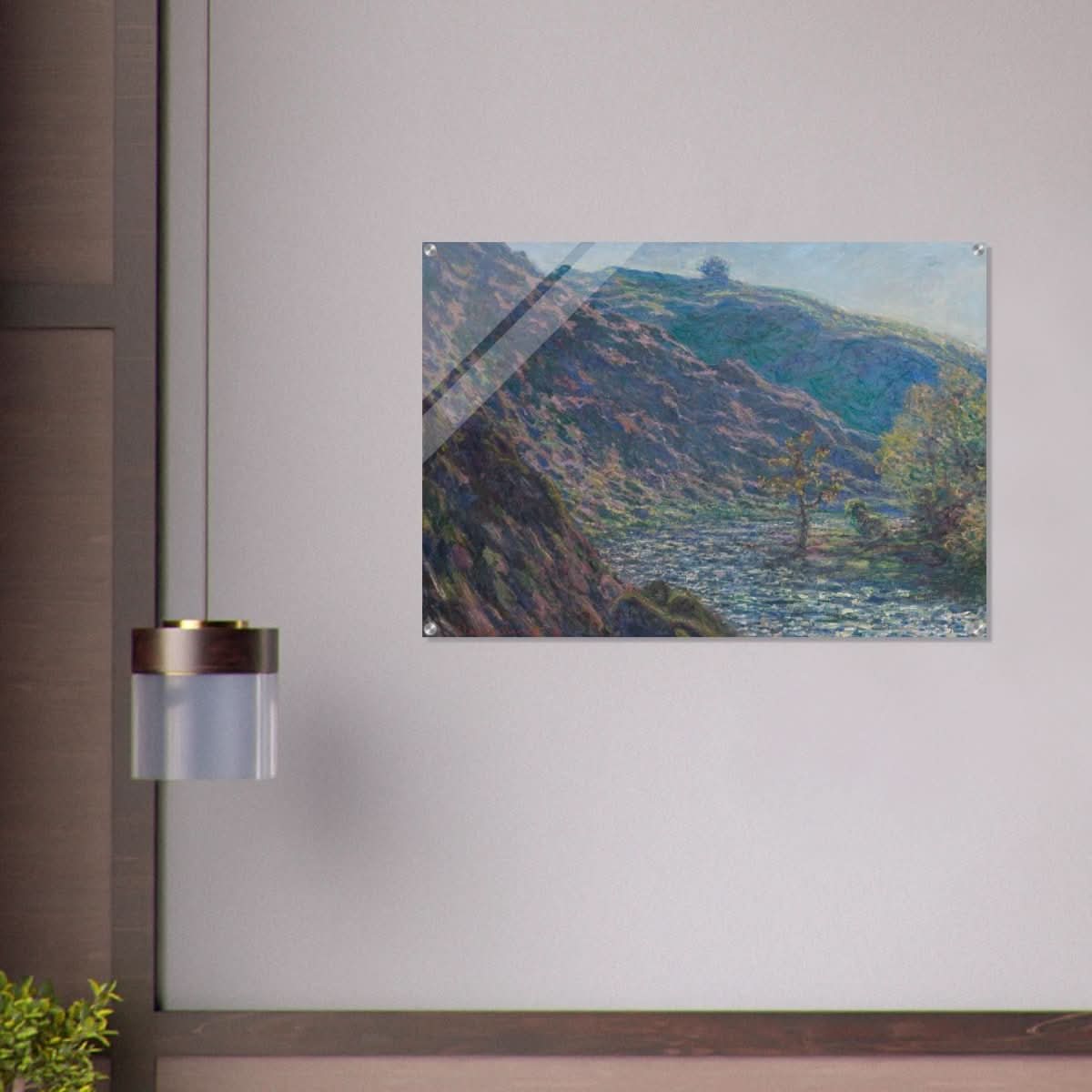 Valley of the Petite Creuse by Claude Monet - Acrylic Print - 70x100 cm / 28x40″ - 