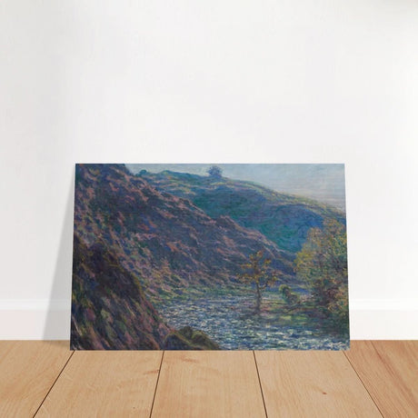Valley of the Petite Creuse by Claude Monet - Brushed Aluminum Print - 60x90 cm / 24x36″ - 