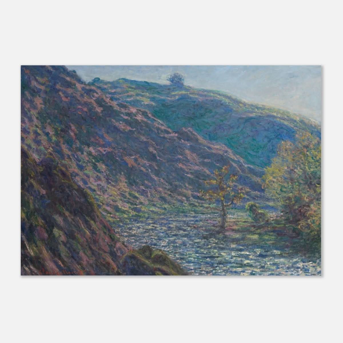 Valley of the Petite Creuse by Claude Monet - Aluminum Print - 70x100 cm / 28x40″ - 