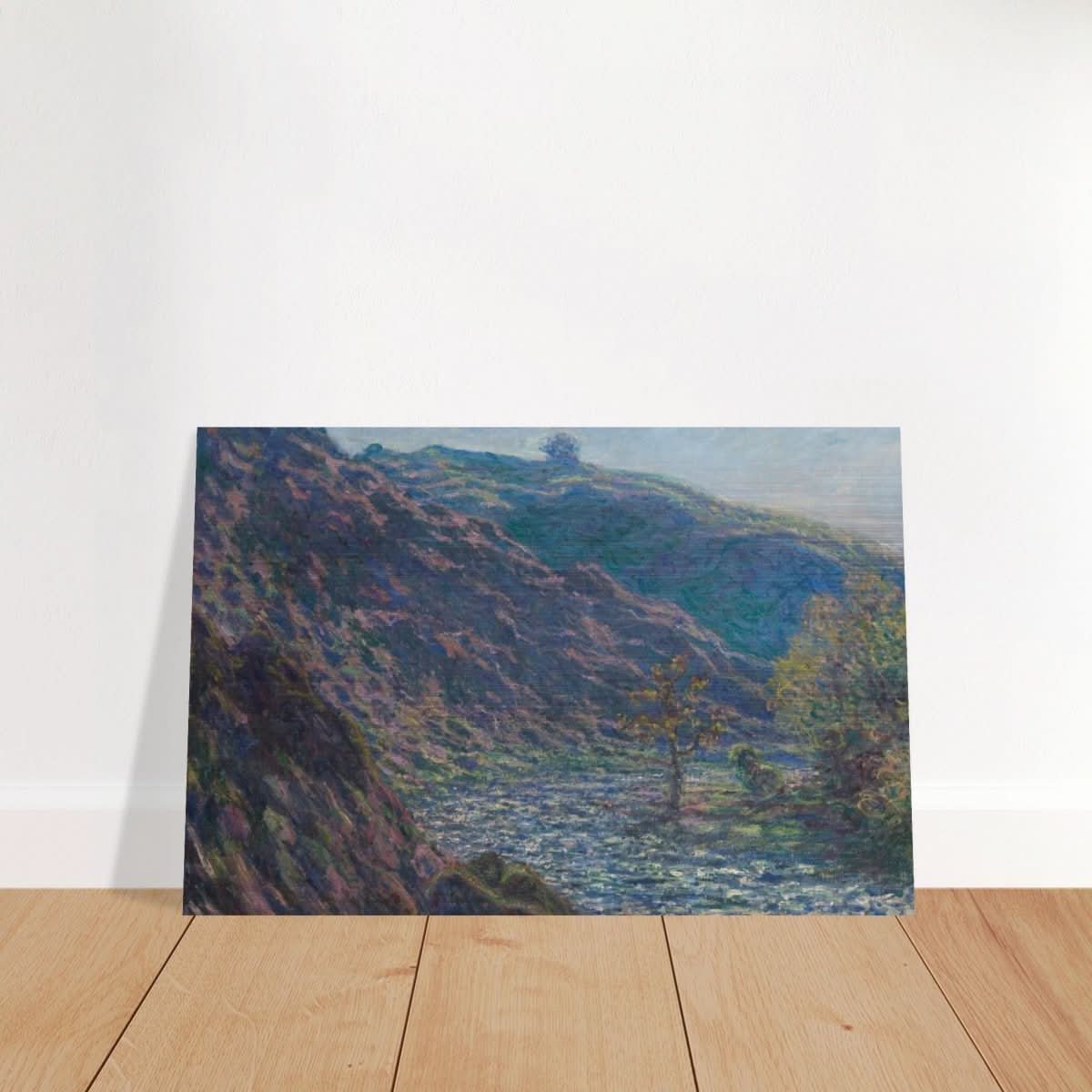 Valley of the Petite Creuse by Claude Monet - Brushed Aluminum Print - 30x45 cm / 12x18″ - 