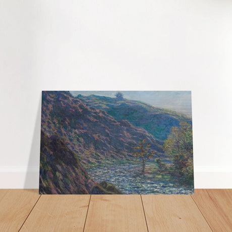Valley of the Petite Creuse by Claude Monet - Brushed Aluminum Print - 40x60 cm / 16x24″ - 